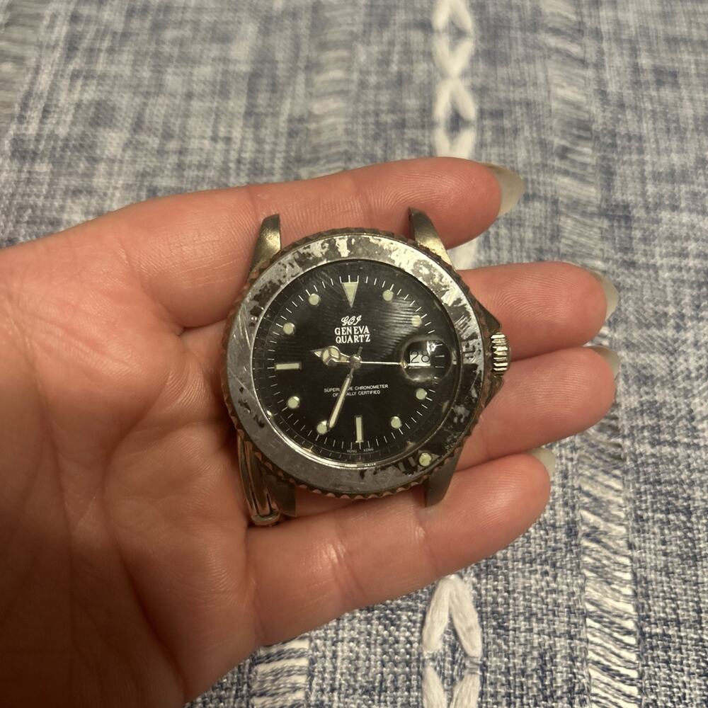 Geneva Quartz Mens Watch-no band